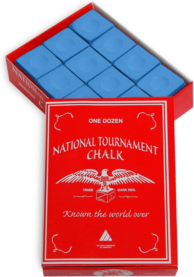 Silver Cup National Tournament Pool cue Billiard Premium Chalk - ONE Dozen - Image 1